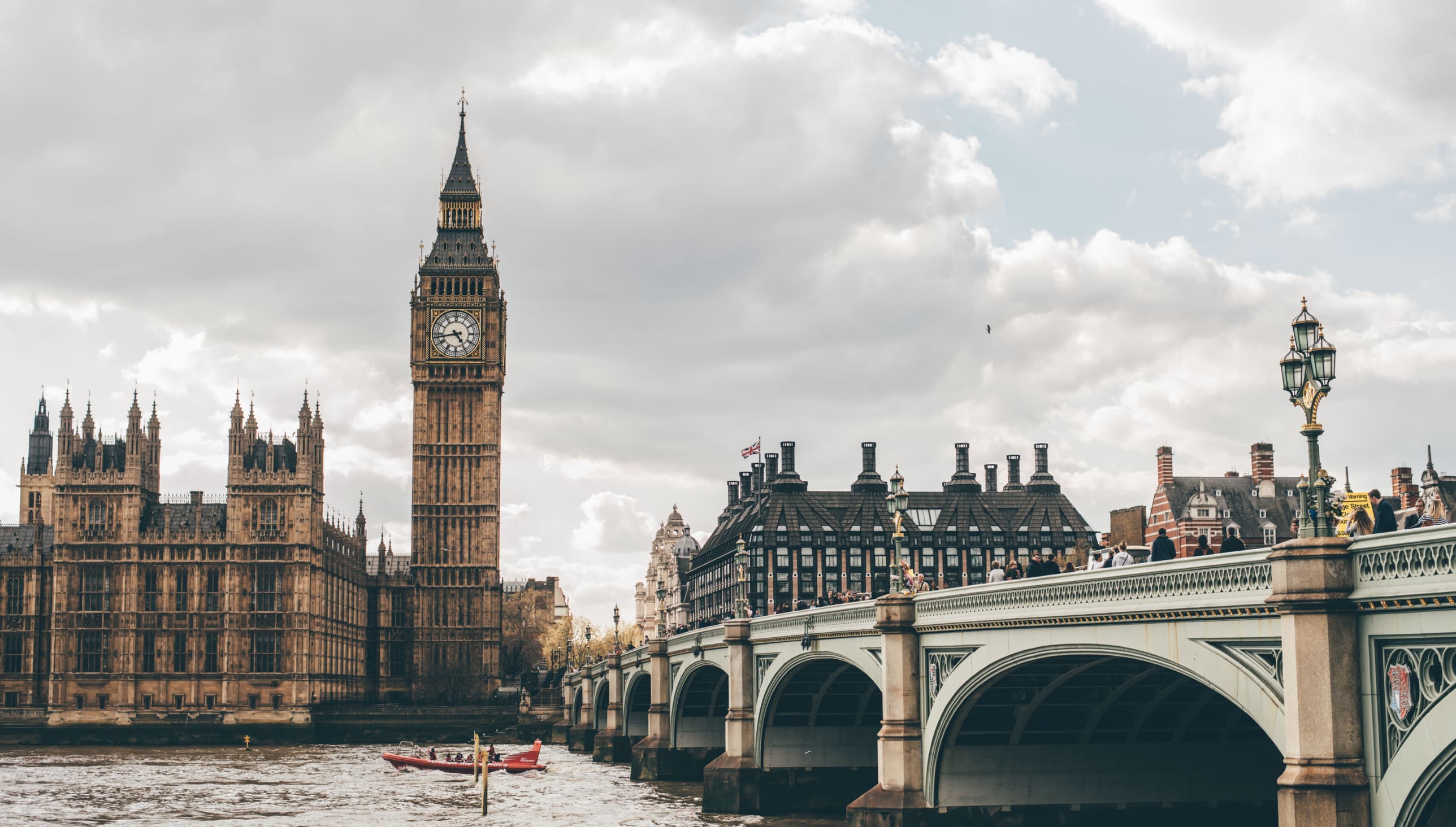 Thames River and Big Ben in background