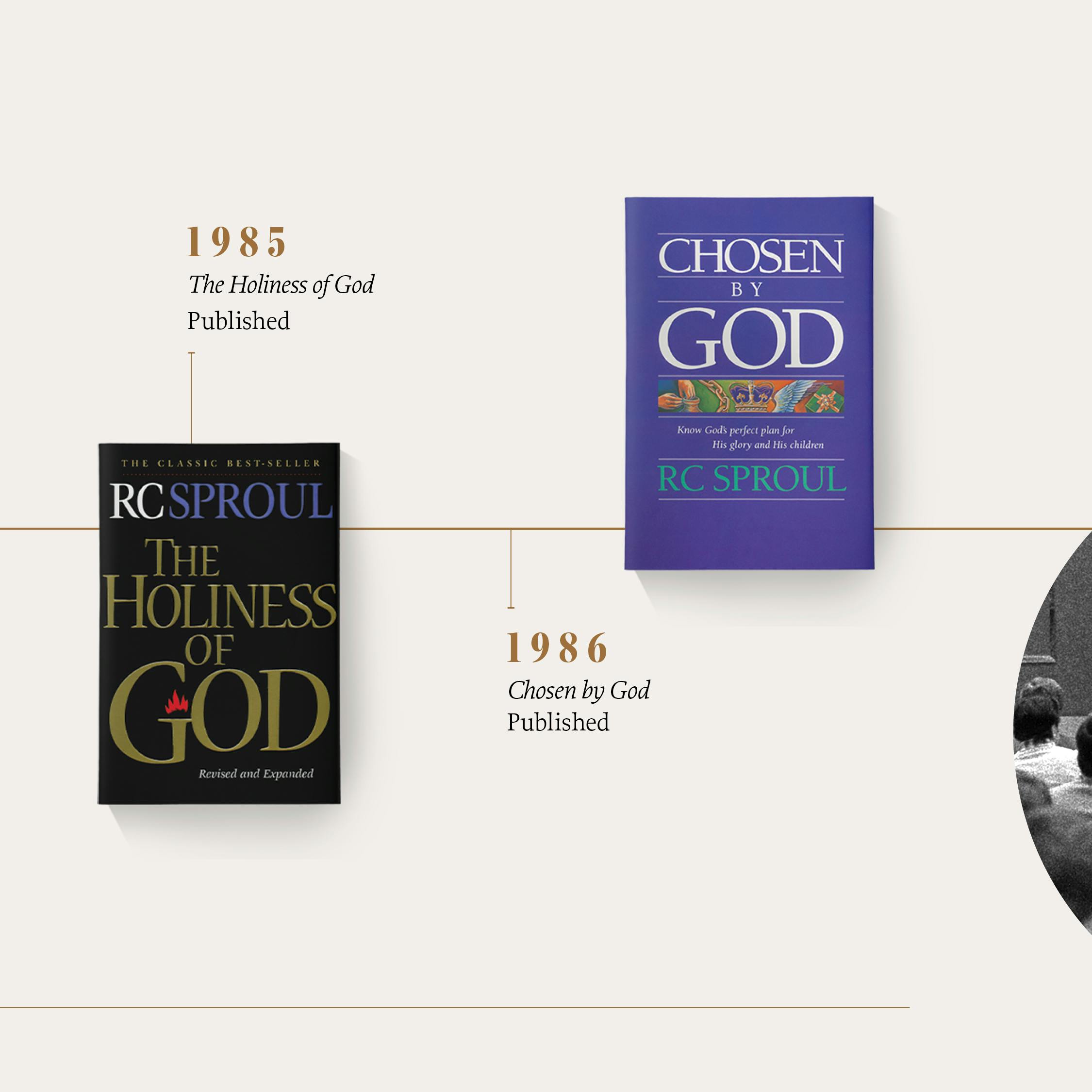 1985 :: The Holiness of God by R.C. Sproul book published :: 1986 :: Chosen by God by R.C. Sproul book published