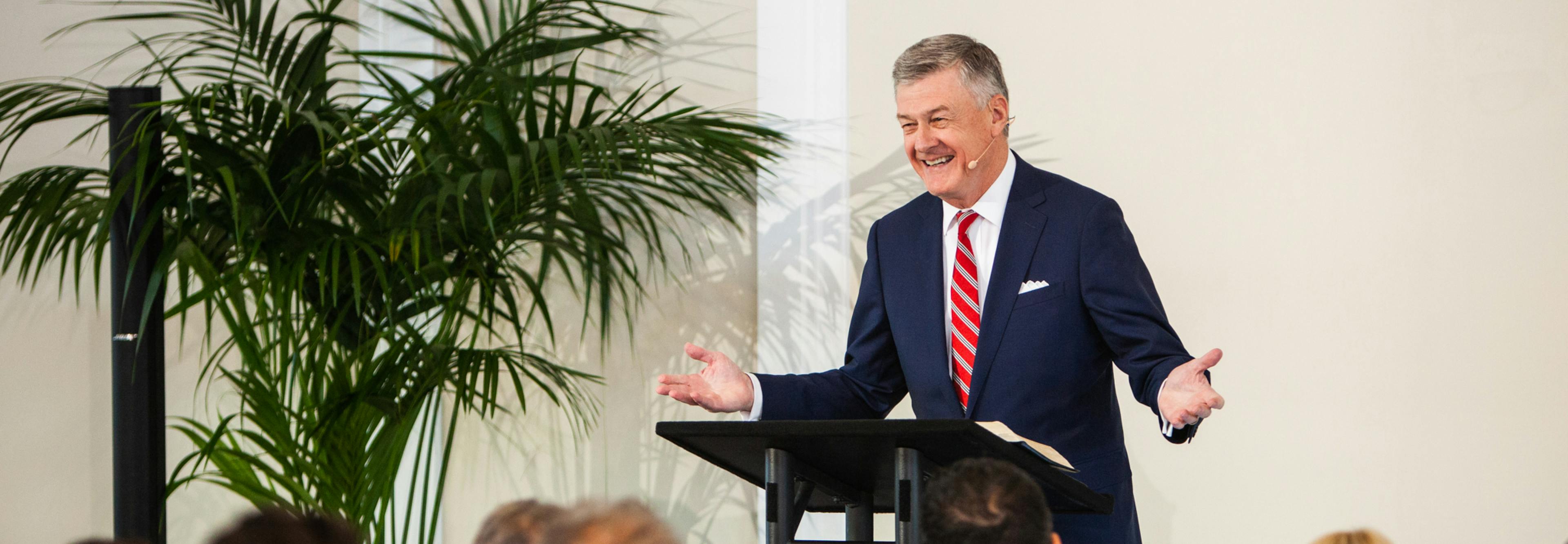 Steven Lawson speaking at Reformation Bible College